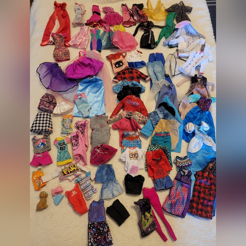 Lot of Barbi Doll Clothes